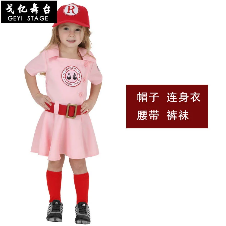 Cosplay profesionalų beisbolo vienodas Helovinas vaikų drabužių moterų sporto vientisas beisbolo vienodas beisbolo sijonas Nuotrauka 0