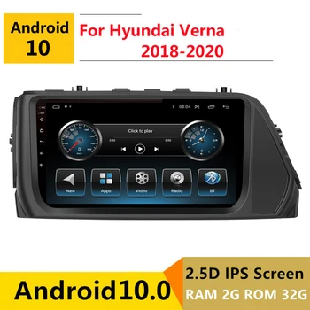 2G RAM Android automobilio stereo HYUNDAI Solaris Verna 2018 2019 2020 radijo navigacijos GPS Multimedia Player headunit