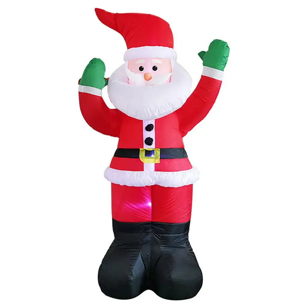 Kalėdų Pripučiamų Kalėdų Dekoracija LED Santa Claus Susprogdinti Ornamentu Lauko Mielas Įdomus Kieme Veja Kalėdų Dekoro Nuotrauka 1