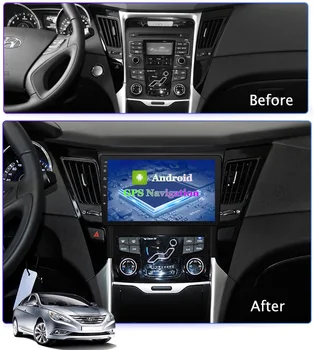 Automobilio Radijas 4G+64G GPS Navigacijos Sistema 2011 2012 2013 HYUNDAI Sonata 