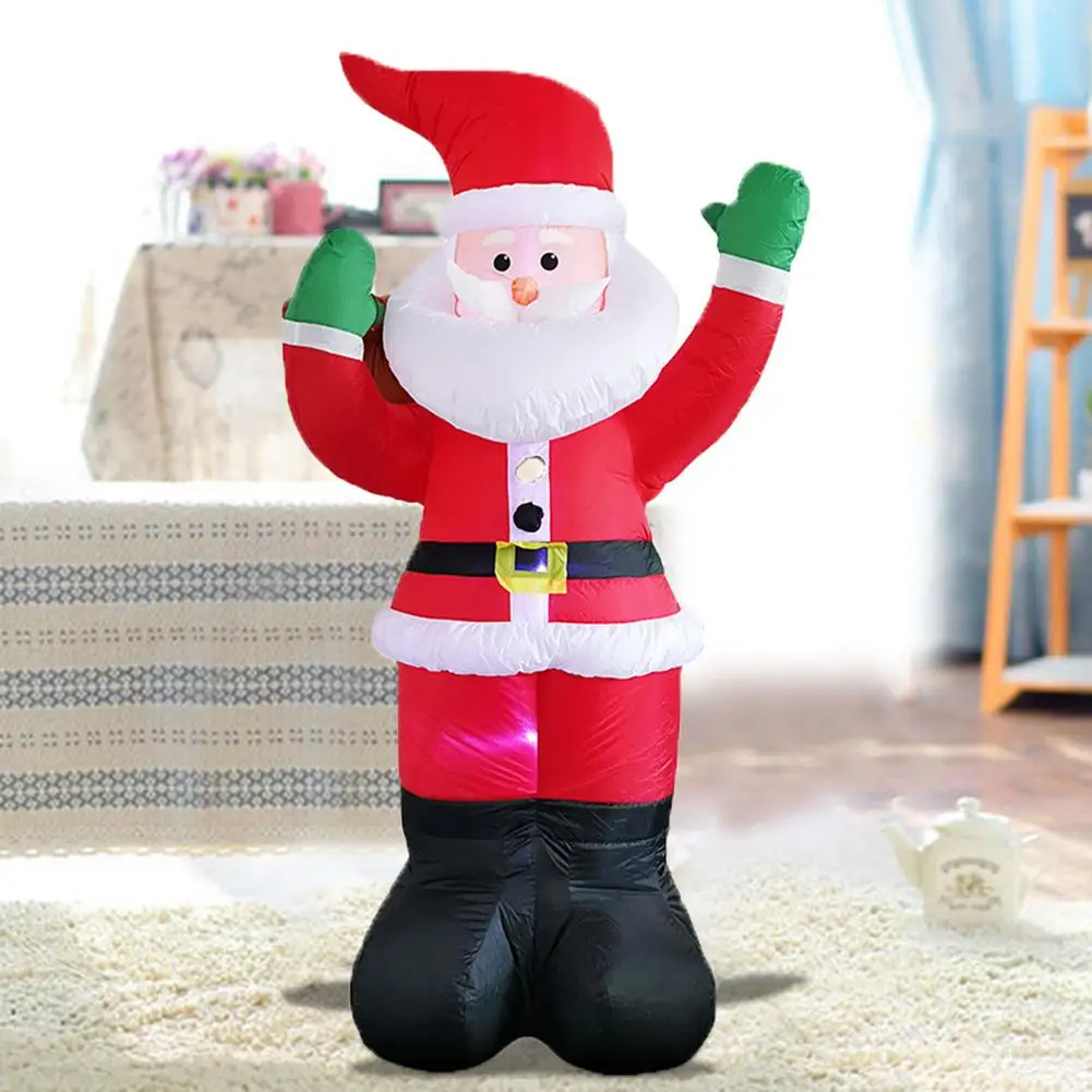 Kalėdų Pripučiamų Kalėdų Dekoracija LED Santa Claus Susprogdinti Ornamentu Lauko Mielas Įdomus Kieme Veja Kalėdų Dekoro Nuotrauka 2
