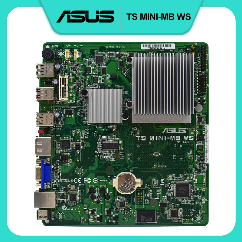 ASUS TS MINI-MB WS USB2.0 Darbastalio Plokštė Visiškai Išbandyta Nuotrauka 5