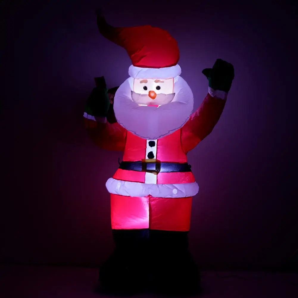 Kalėdų Pripučiamų Kalėdų Dekoracija LED Santa Claus Susprogdinti Ornamentu Lauko Mielas Įdomus Kieme Veja Kalėdų Dekoro Nuotrauka 5