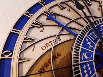 Prahos Astronominis Laikrodis, Kūrybingų Gyvenimo Kambario Sienos Sieninis Laikrodis Dvylika Žvaigždynas Kvarco Meno Laikrodis
