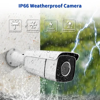 4K Ultra HD POE Saugumo kamerų Sistema 16CH POE NVR 8MP Lauko Vandeniui POE IP Kameros H. 265 CCTV Vaizdo Stebėjimo Komplektas