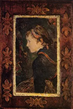 Aukštos kokybės Aliejaus tapybos Drobės Kopijos Portretas Aline (1884) pateikė Paul Gauguin rankomis dažyti